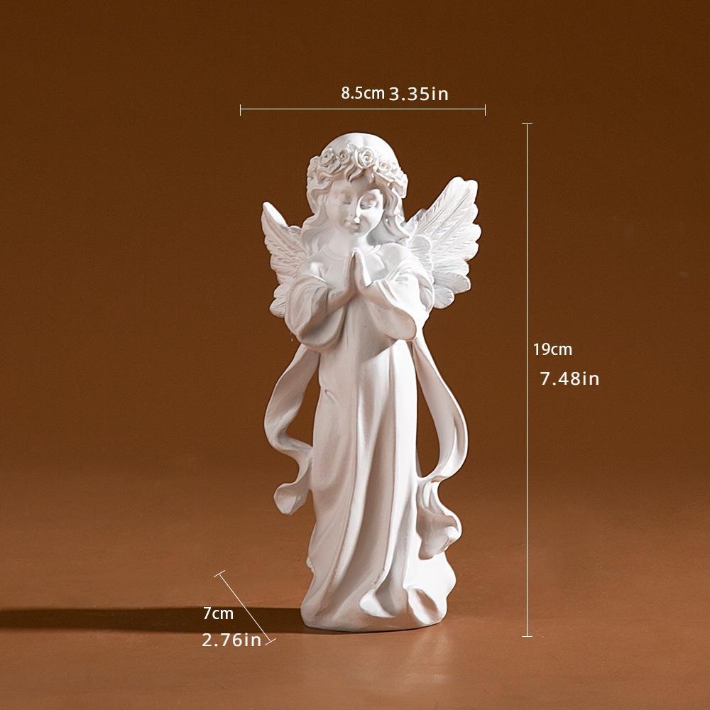 Статуэтки молящегося ангела, художественная декоративная статуэтка, декор для дома и сада, коллекция ангелов, мемориал для тумбы под телевизор, письменного стола, книжной полки