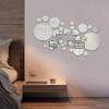 26/32pcs 3D Acrylic Mirror Wall Sticker, Round Mirror, DIY Bedroom, Bathroom and TV Background Room Sticker Wall Decoration