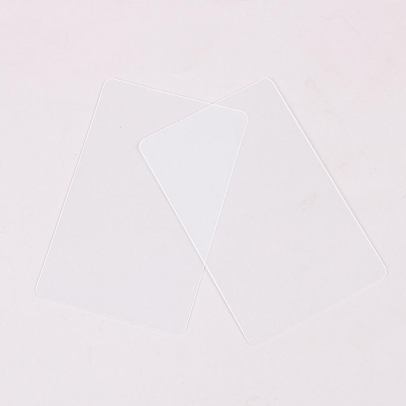 10 шт., пустая прозрачная визитная карточка, водонепроницаемая для школьных канцелярских товаров