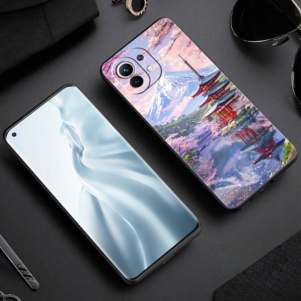 Розовый горный закат Чехол для телефона для Xiaomi Mi 17 Pro Max 15 14 13 12 11 Ultra 15T 14T 13T 12T 11T Pro Lite Мягкий ТПУ корпус