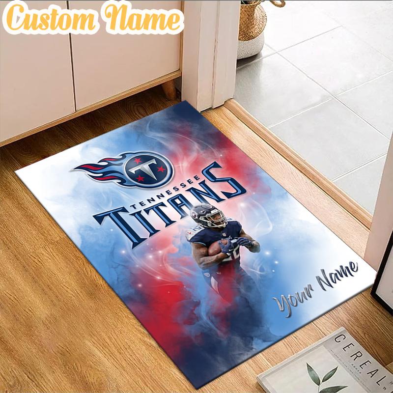 Custom Name Tennessee Logo Art Rug, Office Rug, Chair Rug, Carpet for Living Rooms, Doormat Game Rug Home Decor Christmas Gifts