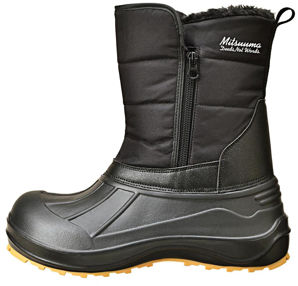 Mitsuuma Снег Холод Керамика Боковая Сторона Теплый Флис Идеально для Сгребания Снега Размер Сапоги, Погода, Легкий, Подкладка, 6см, Водонепроницаемый, Нескользящий, Подошва, Молния,