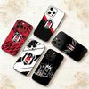 1 шт. F-Fashion B-Besiktas BJK Чехол для телефона для iPhone 17,16,15,14,13,12,11 Plus,Pro Max,XS,Мягкий силиконовый черный чехол
