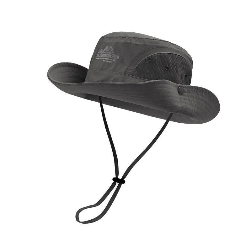 Outdoor fishing UV protection bucket hat western cowboy hat men and women hiking camping mountain sun hat