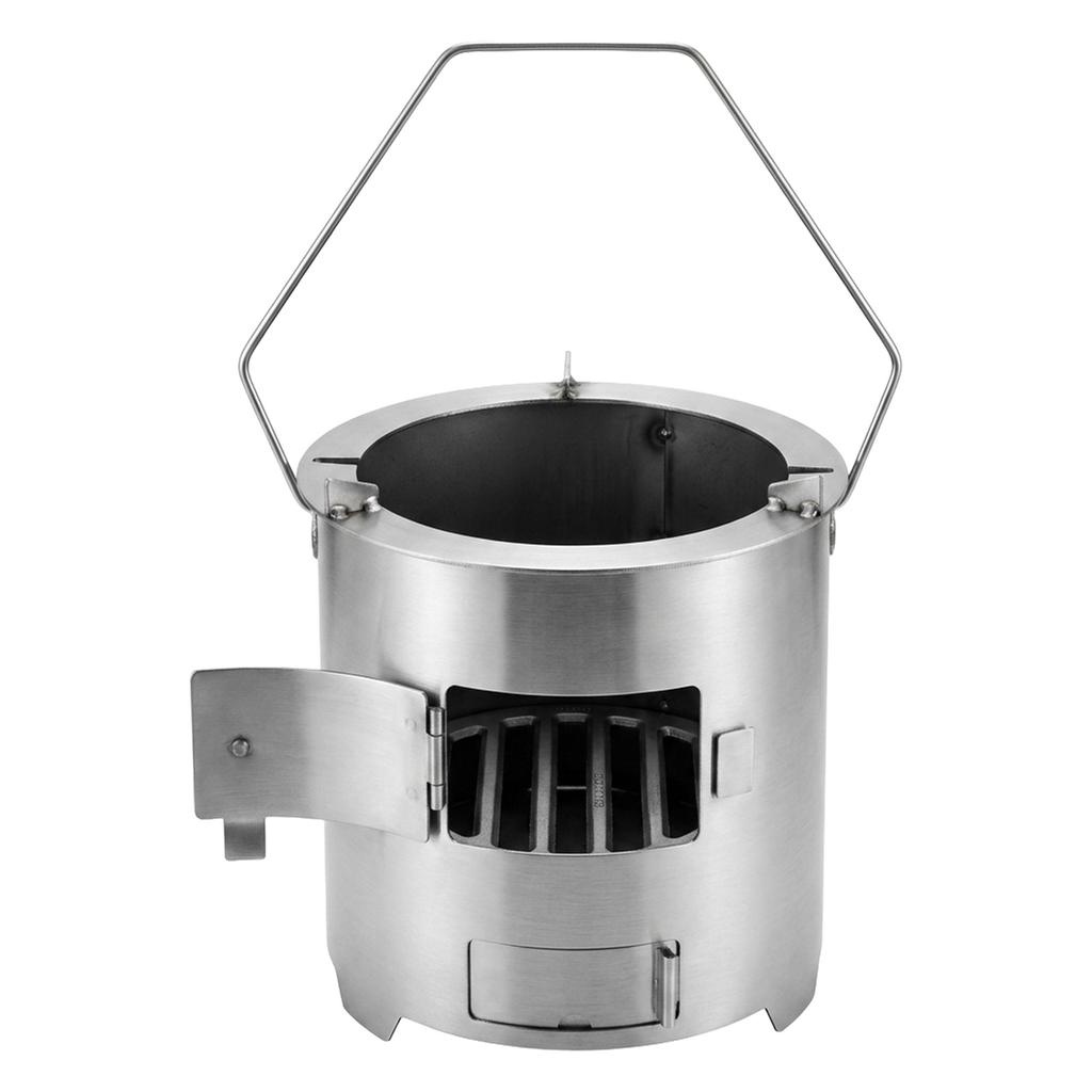 Multi-Functional Stove for Outdoor Heating Cooking BBQ with Charcoal Compatibility