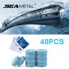 SEAMETAL 40 шт. Автомобильные твердые стеклоочистители Омыватель стекол Премиальный очиститель лобового стекла Компактная шипучая таблетка