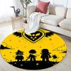 Deltarune Round Area Rug,Carpet Rug for Living Room Bedroom Sofa Playroom Decor,Non-slip Floor Mat