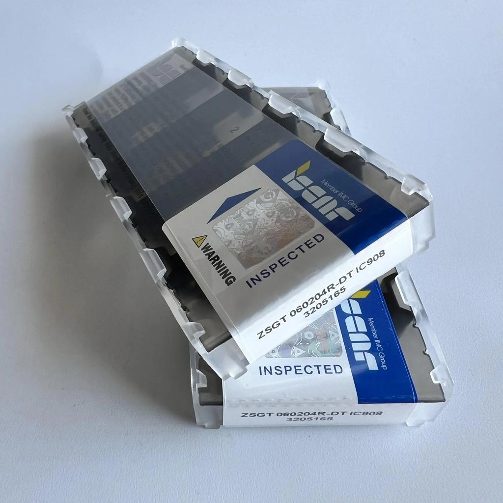 ZSGT060204R-DT IC908   Промышленные сменные твердосплавные пластины 10 шт.
