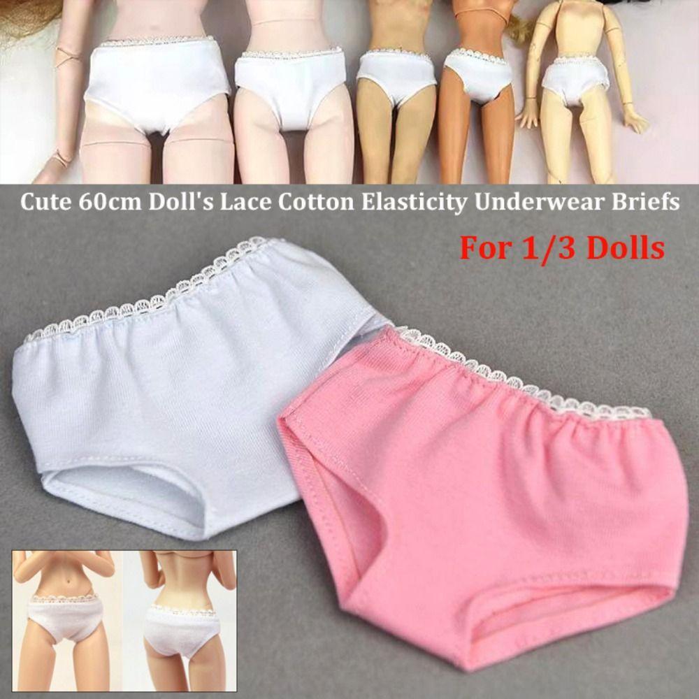 DIY Lace Cotton Underwear Cute Doll Clothes Accessories Briefs Underwear  1/3 BJD Doll/60cm Doll