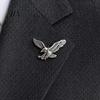 Scratch-resistant Pin Men Brooch, Eagle Design Lapel with Invisible Buckle, Wings Claw Suit Accessory Metal Badge for Suits Shirts Coats Ties Business