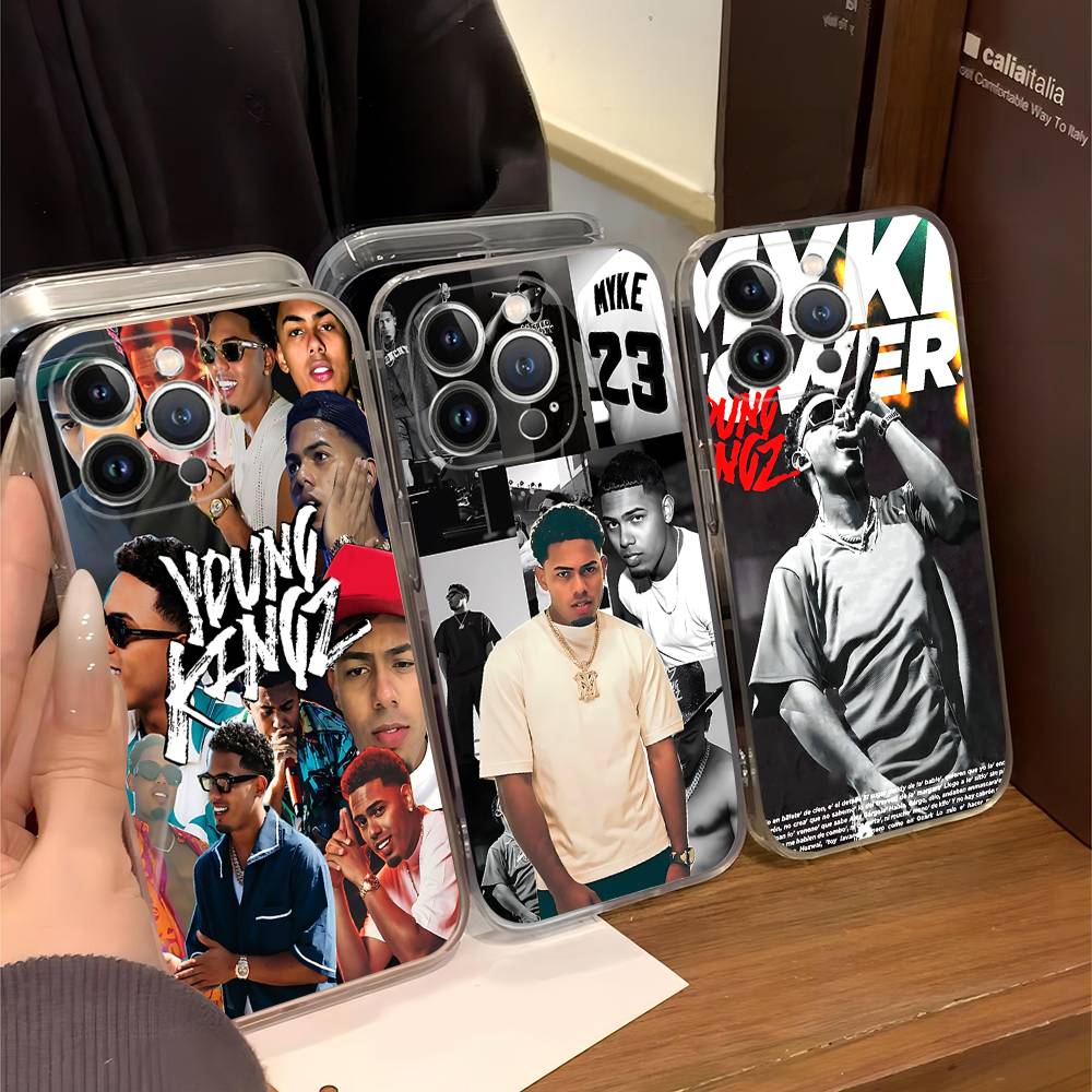 Myke Towers Rapper Transparent Phone Case For IPhone 17 Air 16 Pro Max 15 14 13 12 11Plus Shockproof Cover
