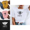 Women Graphic Bee Print T Shirts Cute Soft Loose Fit Summer Casual Tee Sizes S 5xl