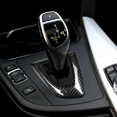 Для BMW F20 F30 F31 F34 карбоновые наклейки на рамку панели переключения передач автомобиля украшения на крышку ручки переключения передач 1 2 3 4 5 серии