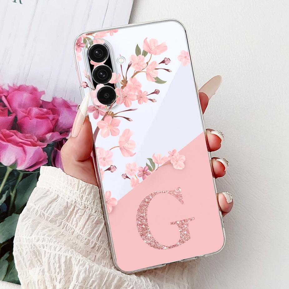 Чехол для Samsung Galaxy A56 A16 A26 A36 Роскошный чехол с буквами Мягкий силиконовый чехол для телефона для Samsung A56 A 16 26 36 Galaxy A36 Сумки