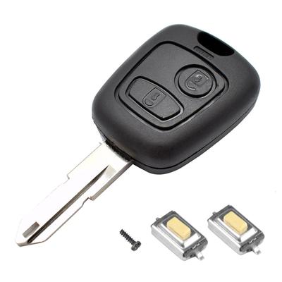 Чехол для дистанционного ключа для Peugeot 107 207 307 408 Citroen C1 C2 C3 C4 C5 2 кнопки микропереключатель автомобильный брелок для ключей Запасные части