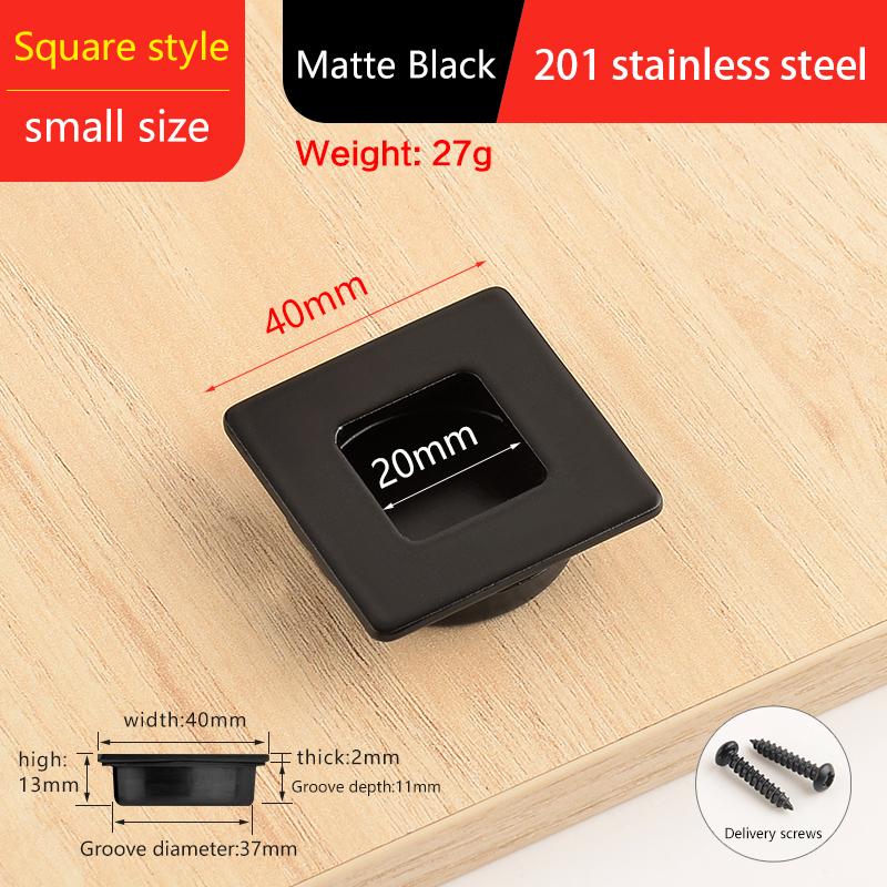 Невидимые Врезные Мебельные Ручки скрытые ручки для шкафа с раздвижными дверями ручки для ящиков скрытая ручка нержавеющая сталь