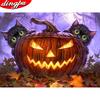 Diamond Embroidery Cross Stitch Halloween 5d Diamond Painting Pumpkin Full Drill