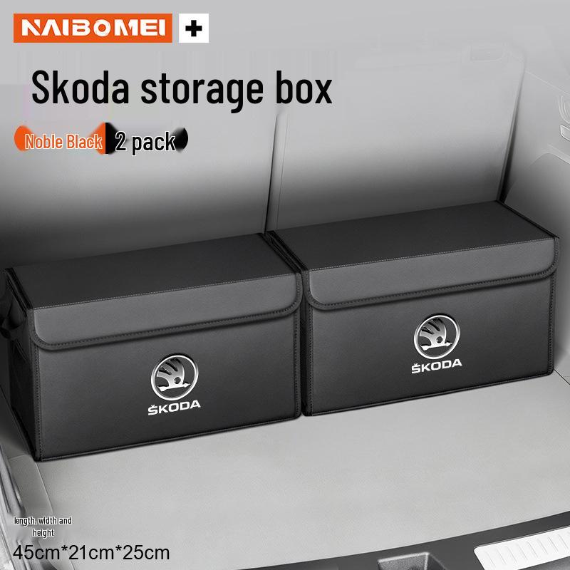 Compatible Car Trunk Storage Box for Skoda Octavia, Superb, Hao Rui, Kodiaq, Kamiq, Xin Dong