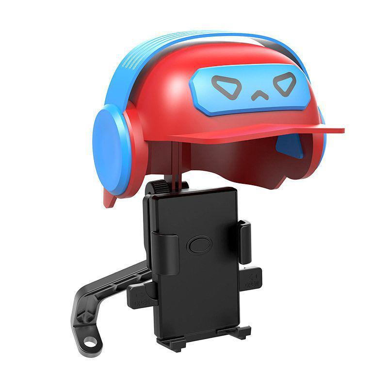 Universal Rainproof Shock-Absorbing Navigation Holder for Electric Bikes, Motorcycles, and Bicycles - Compact Helmet Phone Mount for Outdoor Riders