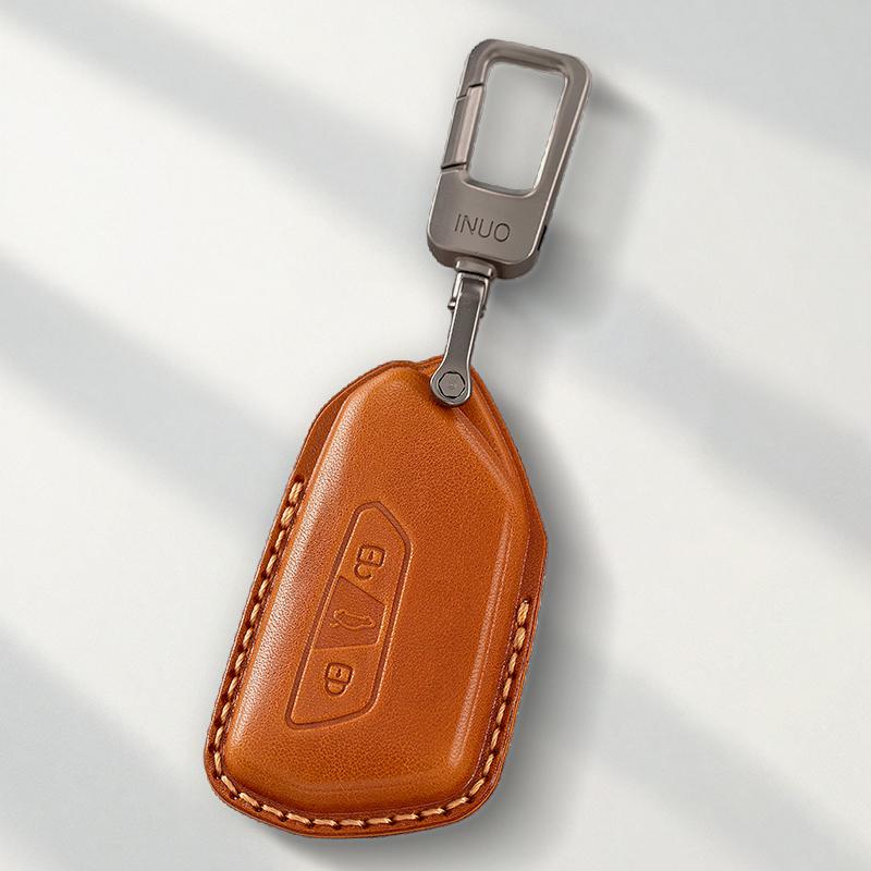 uwhxm4 Genuine Leather Protector for Volkswagen VW Golf  8MK8 ID 4 ID3for Skoda Octavia A8 MK4 Key Case Cover Fob