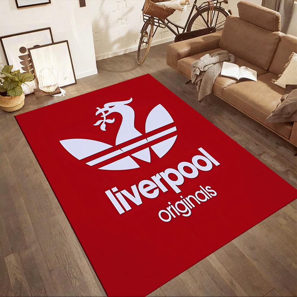 Liverpool Football Club Area Rug Suitable For Balcony Foyer Bedrooms Kitchen Antislip Carpet Anime Office Decor Spiritual Gift