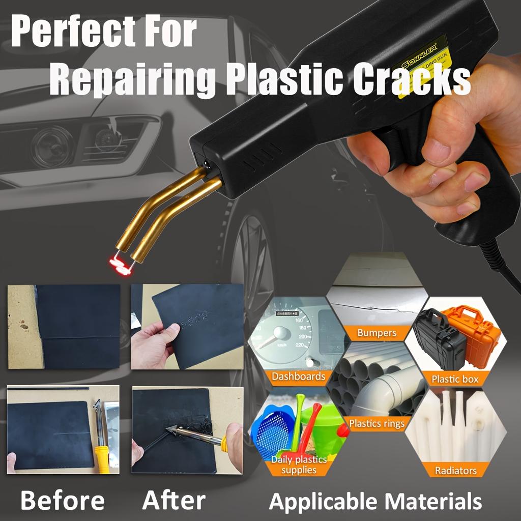 Машина для ремонта бампера автомобиля Сварочный пистолет для ремонта пластикового бампера Сварочный гвоздь Сварочный пруток Машина для сварки пластика Термоплавкий аппарат