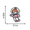 Little girl patch sticker hot melt adhesive self-adhesive embroidery cloth sticker decoration computer embroidery sheet ironing