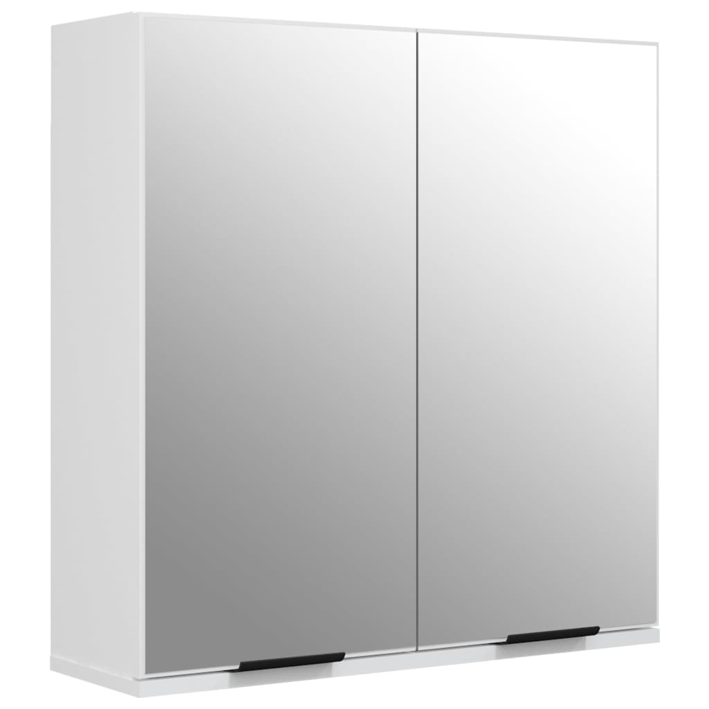 4 Piece Bathroom Furniture Set White Particleboard