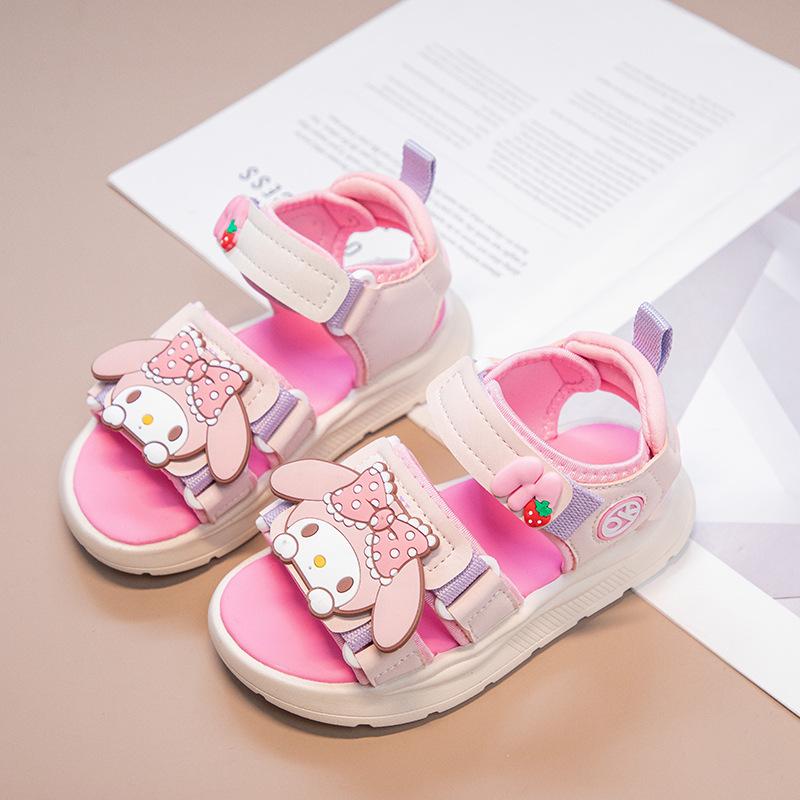 Summer Girls Princess Sports Sandals Soft Sole Casual Beach Shoes For Big Kids