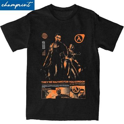 Футболка Half Life для мужчин и женщин, 100% хлопок, юмористическая футболка, футболки с круглым вырезом, одежда с коротким рукавом, большие размеры
