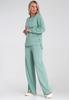 Elegancki Dres Damski - Komplet Bluza I Spodnie - Miętowy M1250 R. S