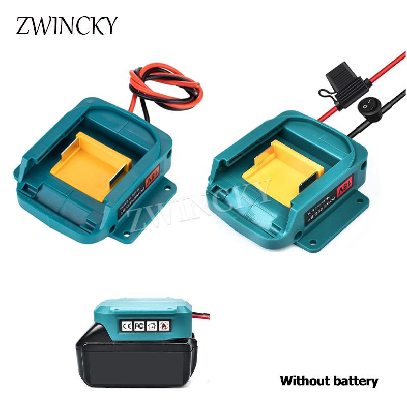 For Makita 14.4V 18V Li-ion Battery Adapter DIY Battery Cable Connector Output Adapter BL1830 BL1840 BL1850 For Electric Drills