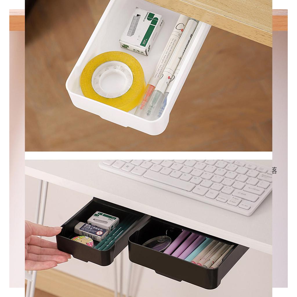 Комплект ящиков под столом, удобный ящик для хранения, самоклеящиеся ящики, выдвижные ящики для офисов и школ