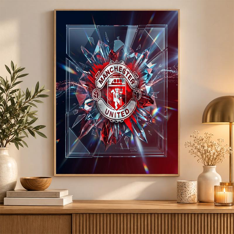 Manchester United Diamond Painting Kit 5D Full Drill DIY Diamond Mosaic Wall Art Home Decor