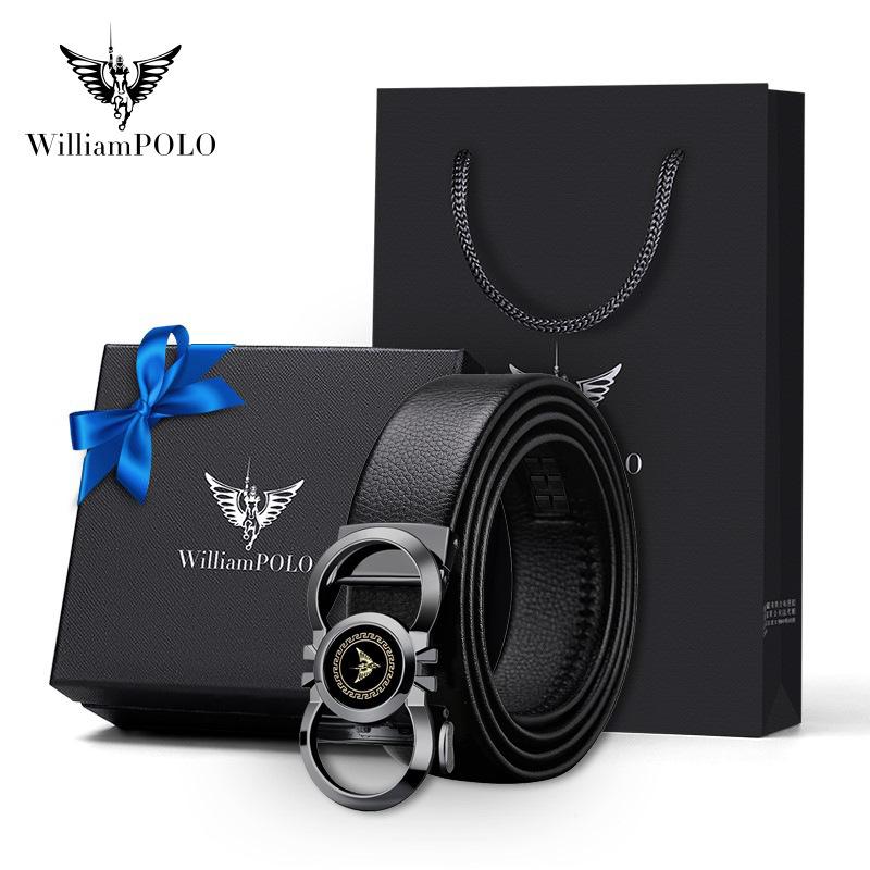 Ремень "Император" мужской;кожаный ремень мужской;s автоматическая пряжка молодежный модный деловой ремень для отдыха.