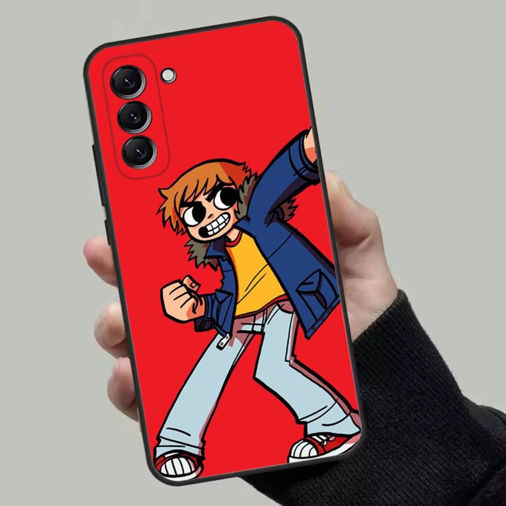 Cartoon Scott Pilgrim Phone Case For Samsung Galaxy A13,A21s,A22,A31,A32,A52,A53,A71,A80,Soft Black Shell