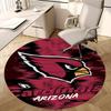 Arizona Cardinals, Студийный коврик с логотипом NFL, Круглый ковер, Офисный ковер, Машинная стирка, Нескользящий, Подходит для гостиных, спален