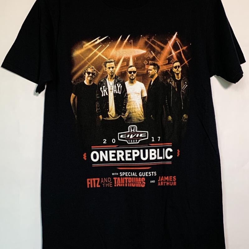 One Republic 2017 Civic Tour Fitz And The Tantrums Black Graphic T Shirt Sz S
