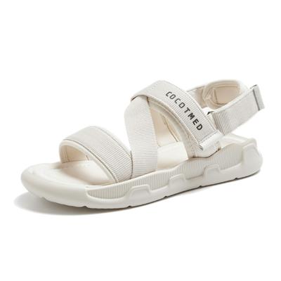 2025 Летняя обувь Женские сандалии на плоской подошве Нескользящие модные брендовые женские сандалии Праздничные черные белые туфли