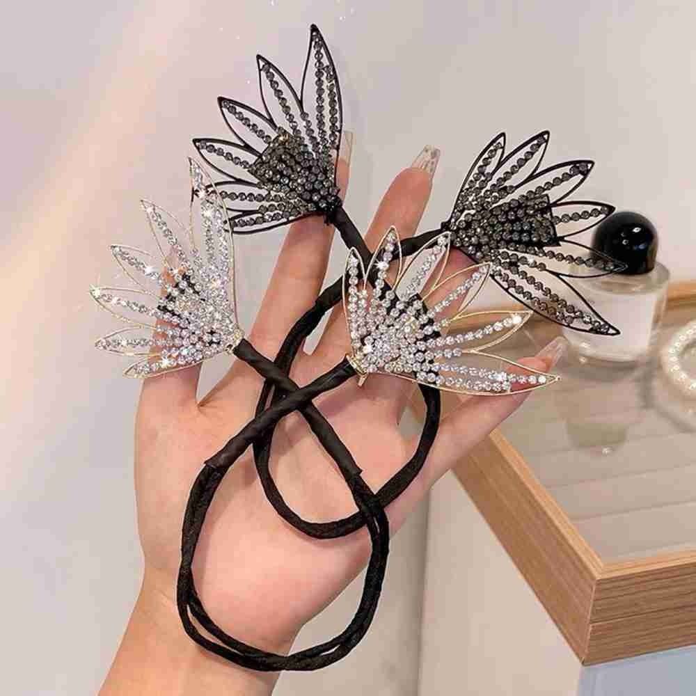 Fashion Hair Styling Tools Girl Accessories Magic Bow Clip Hairpin Bun Bow Hair Iron Curler Braider