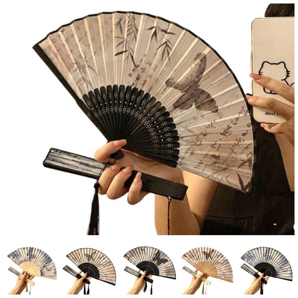 Butterfly Retro Handheld Fan Chinese Style Dance Fan Unisex Decorative Hand Fan Wedding