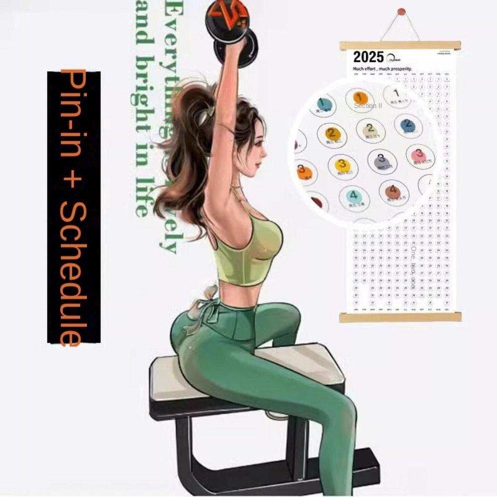 Прямоугольный настенный календарь 2025 года Удобный планировщик расписания для самодисциплины Подарки на праздники