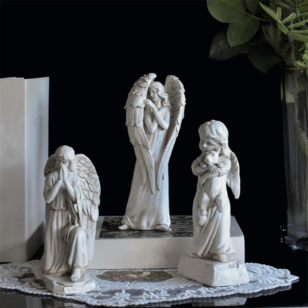 Angel Resin Crafts Ornaments Character Statue Sculpture Home Bedroom Decoration