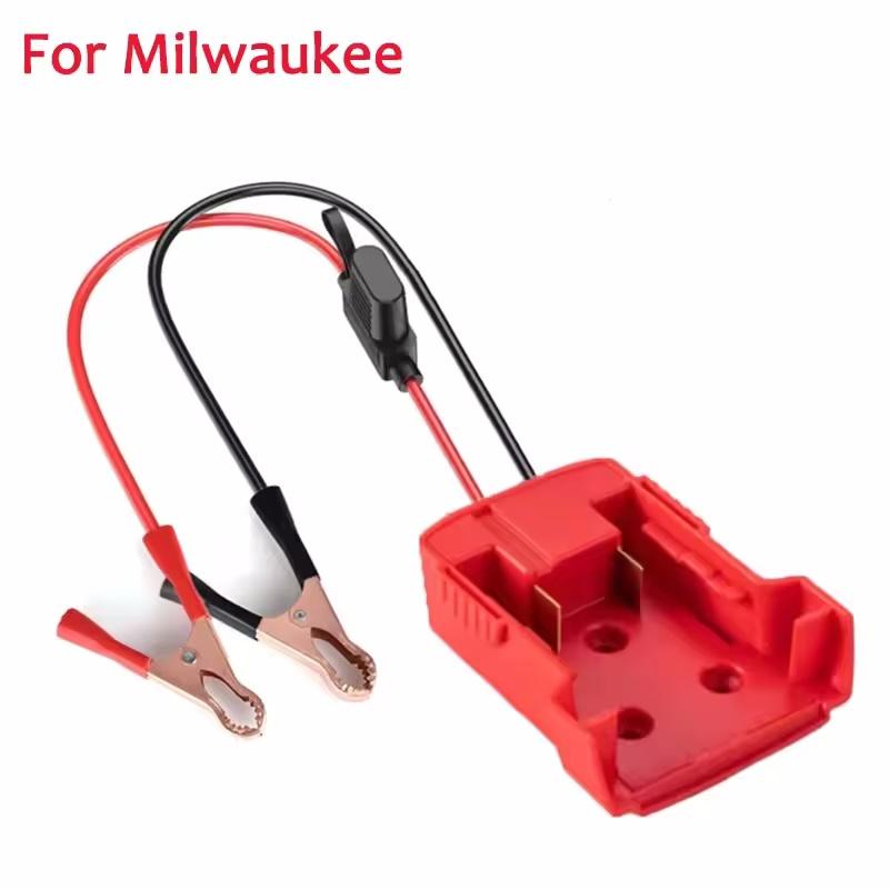 Car Emergency Power DIY Adapter Automotive 30A Fuse Igniter Jump Starter for Makita for Milwaukee for Dewalt 18V Li-ion Battery