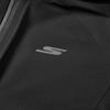 Skechers Простая Брендовая Логотип Удобная Дышащая С Капюшоном Тканая Куртка Женская Куртка Угольно-Черная P424W225-0018