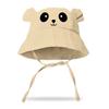 Spring Summer New Children's Gauze Bucket Hat Baby Embossed Bear Fisherman Sun Hat Protective Accessory for Babies