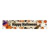 Outdoor Hanging Banners Halloween Fence Banner, 118 x 20 Inch Large Yard Sign Banner Flag, Scary Trick or Treat Party Decor Backdrop Decoration