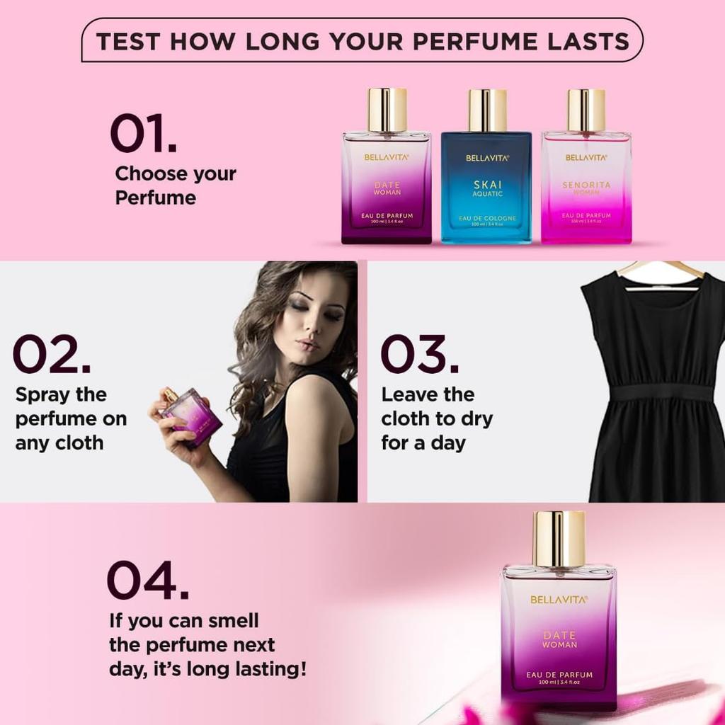 Bella Vita Luxury Date Long Lasting | Perfume for Woman | Gifts for Woman | EDP 100ml