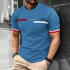 Men's Street T-shirt Summer Men's 3D Stripe Letter Print Short Sleeve Tops Oversized Casual Tee Hipster T Shirts Clothing