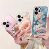 Чехол Для Realme 14 5G Новый Стильный Розовый Бабочка Луна Мягкий Силиконовый Чехол Coque Для Realme14 14X 14T Бампер Realme14T 14 X Funda